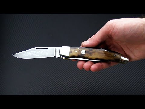 Boker Solingen Folding Hunter Two-Blade Buckskin Bone Back Boker Solingen Folding Hunter Two-Blade Buckskin Bone Back