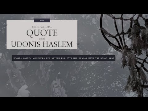 UDONIS HASLEM ANNOUNCES HIS RETURN FOR 20TH NBA SEASON WITH THE HEAT 🏀 | QUOTE FROM UDONIS HASLEM