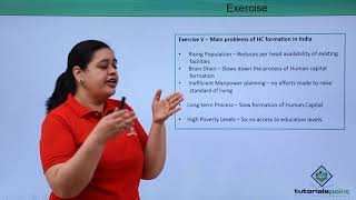 Class 11th – Exercises On Human Capital Formation In India | Indian Economics | Tutorials Point