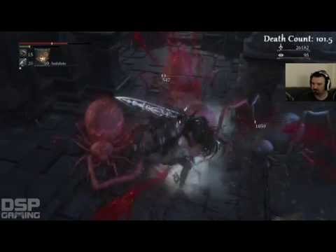 Bloodborne playthrough pt99 - Lower Pthumeru Chalice 1: Red Spiders SUCK!