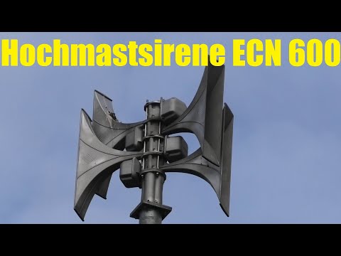 ["NEUE" ECN 600 HOCHMASTSIRENE] PROBEALARM mit Signal FEUERALARM Isernhagen NB #MontisEinsatzfahrten