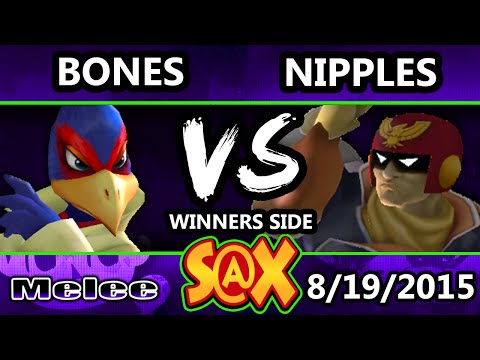 S@X 111 - Nipples (Captain Falcon) Vs. Bones (Falco) - SSBM Tournament - Smash Melee