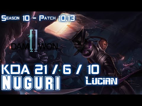 DWG Nuguri LUCIAN vs JAX Top - Patch 10.13 KR Ranked