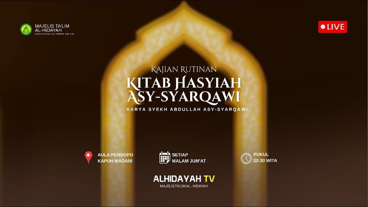 PEMBACAAN KITAB HASYIAH ASY-SYARQAWI. MT. AL-HIDAYAH KAPUH MADANI | MALAM JUM'AT, 02 APRIL 2026
