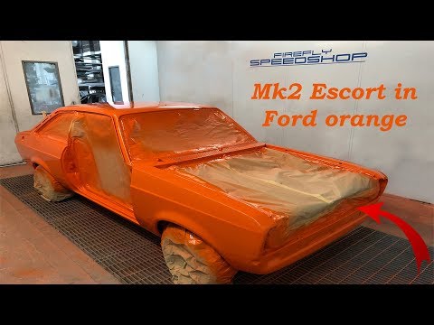 Ford Escort Mk2 in Ford Orange Repaint