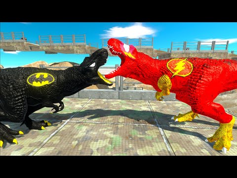 FLASH T-REX MOUNTAIN DEATH CLIMB - Animal Revolt Battle Simulator