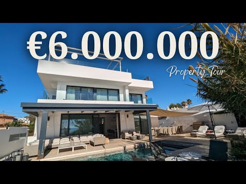 Marbella Beachfront Bliss: 6-Bed Villa, Sea Views, Direct Beach Access!