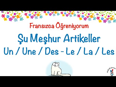 Fransızca Öğreniyorum 12:  Artikeller | Un / Une / Des - Le / La / Les