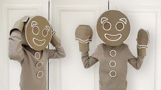 How to make a cardboard Gingerbread Man Costume