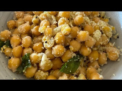 Temple style Sundal (Chickpea/Chana)🧡