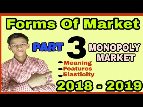 Monopoly market || Meaning of Monopoly market || Features of monopoly market || ADITYA COMMERCE Video
