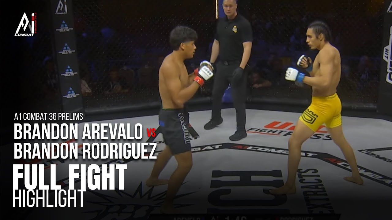 Brandon Arevalo vs Brandon Rodriguez | Amateur Lightweight Championship | A1 Combat 36 Prelims