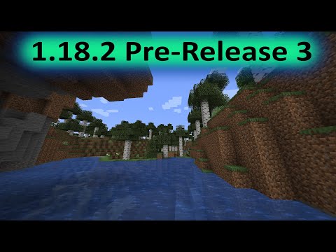 Minecraft 1.18.2 Pre-release 3 just bug fixes