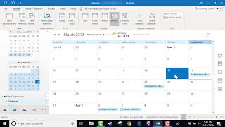 Using the Microsoft Outlook Calendar