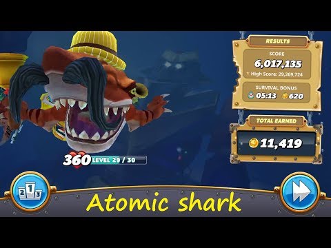ATOMIC SHARK ! New Live Contest (Most things Eaten) - Hungry Shark World