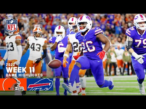 Cleveland Browns vs. Buffalo Bills | 2022 Week 11 Game Highlights