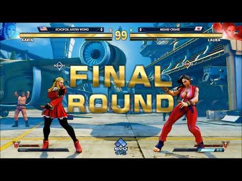 Evo Japan 2018 - SFV AE Justin Wong (Karin) vs Mishie Oishi (Laura)