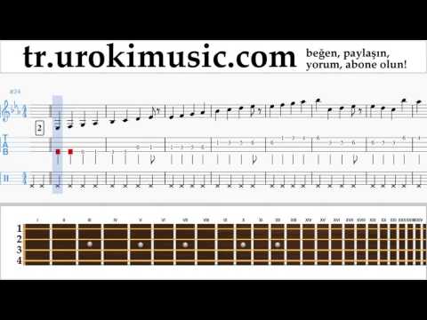 Banjo dersleri (İrlandalı Tenor) Justin Bieber - Sorry Notalar Eğitim Bölüm#1 um-i723