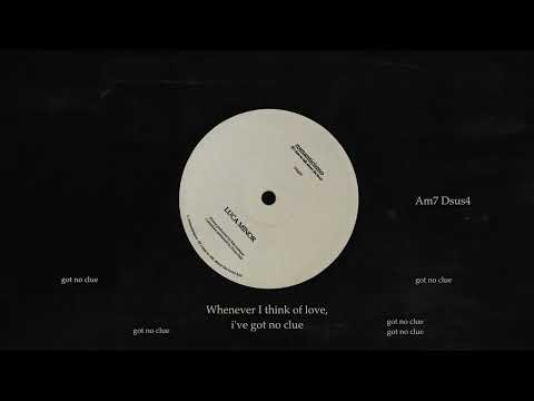 Luca minor - romanticismo (Official Lyric Video With Chords)