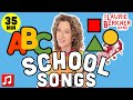 35 mins - School Songs "Look At All The Letters" & "Let's Make A Shape" + | #forkids #abc #shapes