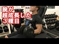 腕が超成長した最近お気に入りの腕トレ3種目