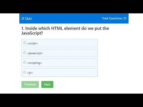 Quiz App Using HTML, CSS & JavaScript (Source Code)