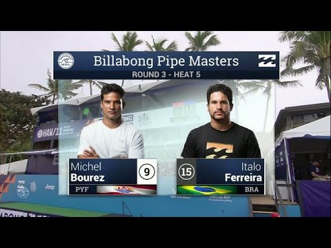 Michel Bourez vs. Italo Ferreira - Round Three, Heat 5 - 2016 Billabong Pipe Masters