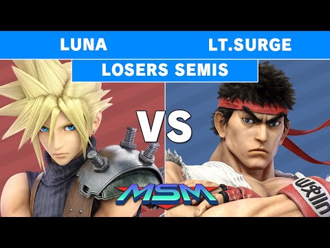 MSM 218 - Luna (Cloud) Vs Lt.Surge (Ryu) Losers Semis - Smash Ultimate