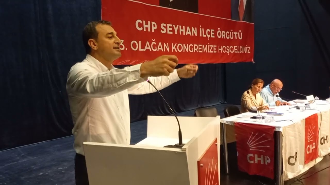 Burhanettin Bulut, CHP Seyhan İlçe Kongresinde Partililere Hitap Etti.