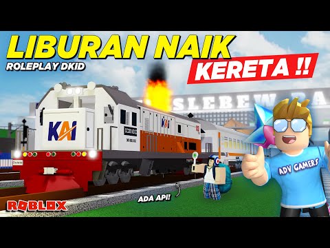 LIBURAN LEBARAN NAIK KERETA FULL INTERIOR DI ROBLOX !! ROLEPLAY GAME KAI - Roblox Indonesia