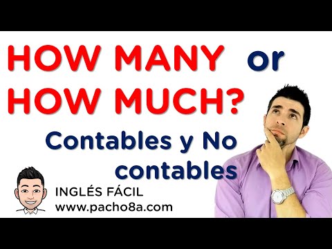 🔴 How Many vs How Much en inglés: Cuándo usar cada uno + sustantivos contables y no contables
