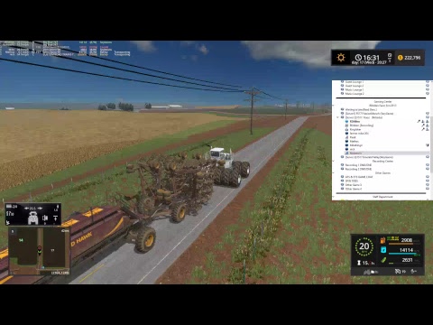 RDAllen Live Stream Multiplayer Farming Simulator 17 Texas Planting with the Seed Hawk