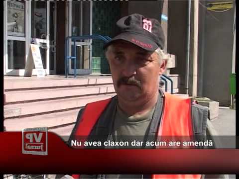 Nu avea claxon, dar acum are amendă