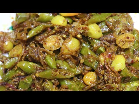 Fried Mirch oor Karonda | Instant Side Dish Recipe | Fried Green Chilli Video