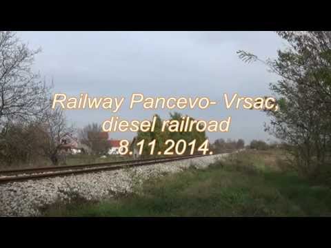 Railroad Pancevo- Vrsac, Serbia.