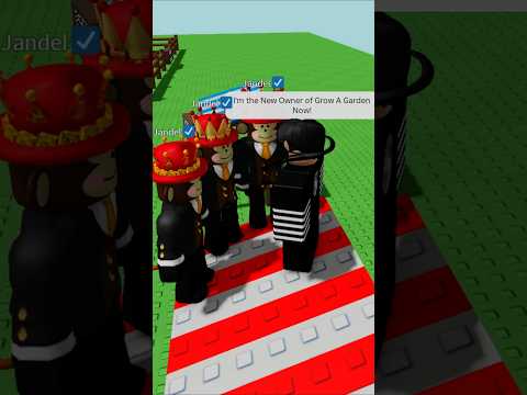 Owner Of Grow a Garden & Fake Jandel Vs Admin Commands! 😱 #roblox #shorts