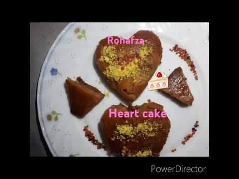 Rohafza heart cake 🍰