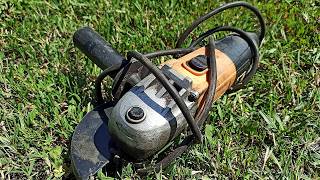 How to make a battery powered angle grinder from a burnt out angle grinder