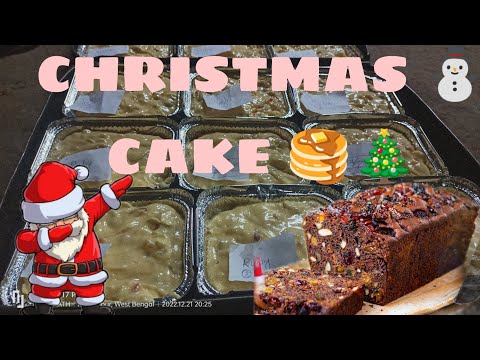 How to make Christmas cake || Cake making || vlog2022 ||