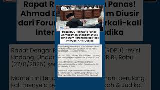 Momen Ahmad Dhani Diancam Diusir seusai Berkali-kali Interupsi Ariel & Judika di Rapat RUU Hak Cipta