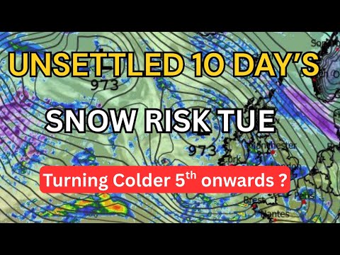 Unsettled 10  Days for the UK – Snow Risk Tuesday ? & Colder Hint from 5th Feb