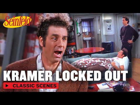 Kramer Gets Locked Out | The Wigmaster | Seinfeld