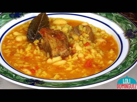 ALUBIAS CON ARROZ. Un plato de cuchara fácil, rápido y delicioso que rinde mucho por poco dinero.