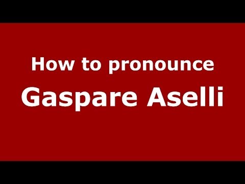How to pronounce Gaspare Aselli (Italian/Italy) - PronounceNames.com