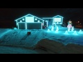 2016 Christmas Light Show Drone Video Footage SnoMutt Lights