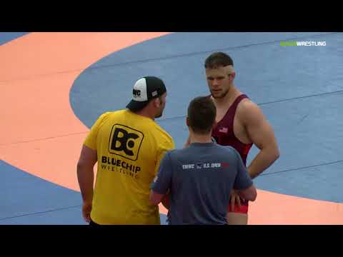 2018 Marine Corps US Open/Senior Men's Freestyle 97 Semis - Nathan Burak (TMWC) Vs. Ty Walz (TMWC)