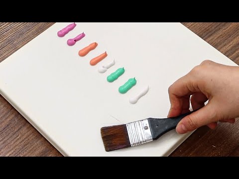 Red Mailbox & Tree Acrylic Painting on Canvas #868g Tutorial Step by Step - Serena Art