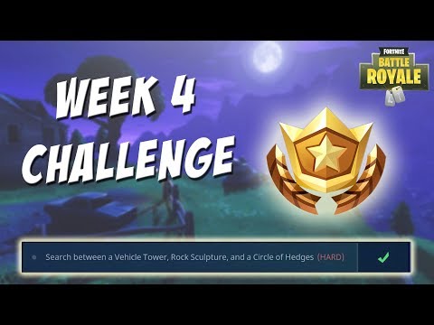 How to Find Battle Pass Week 4 Challenge- Free Tier!!