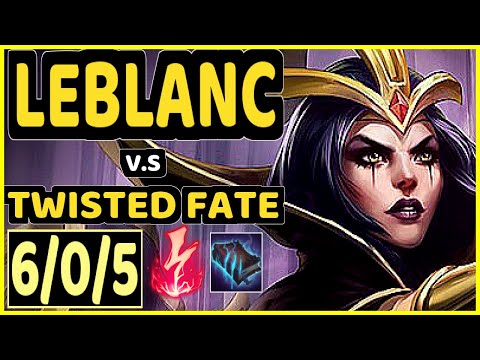 EVROT (LEBLANC) vs TWISTED FATE - 6/0/5 KDA MID CHALLENGER GAMEPLAY - BR