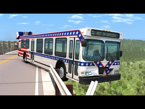 Collapsing Bridge Pileup Car Crashes #11 - BeamNG DRIVE | SmashChan